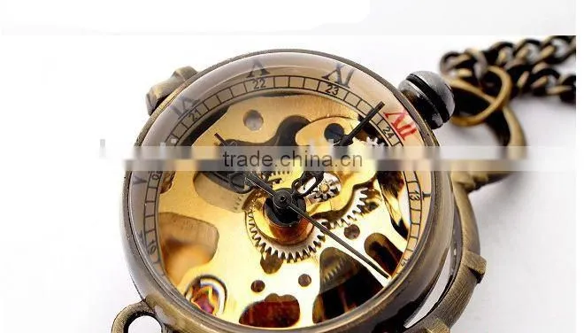 Classic vintage mechanical pocket watch ladies pocket watch