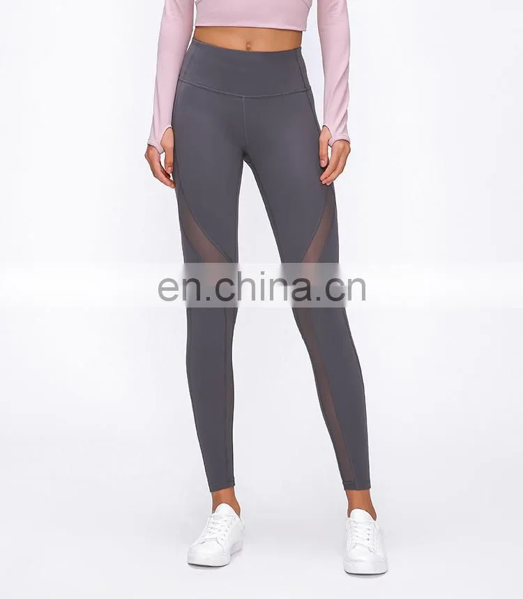 Clothes Fitness Wear Wholesale Women Mesh Yoga Pants Leggings Newest Ready to Ship Private Label High Quality Fabric Sportswear