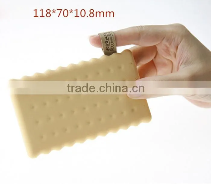 Wholesale alibaba Biscuit Power Bank charger 4000mAh for samsung