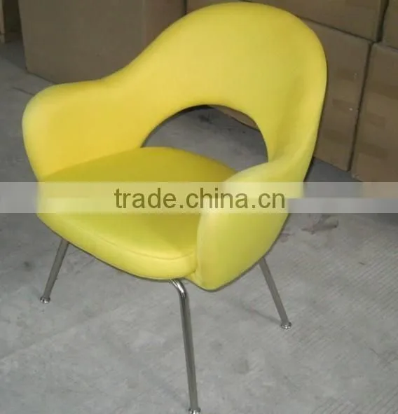 replica wholesale fiberglass cashmere Saarinen Executive Chair with stainless steel legs designed by Eero Saarinen