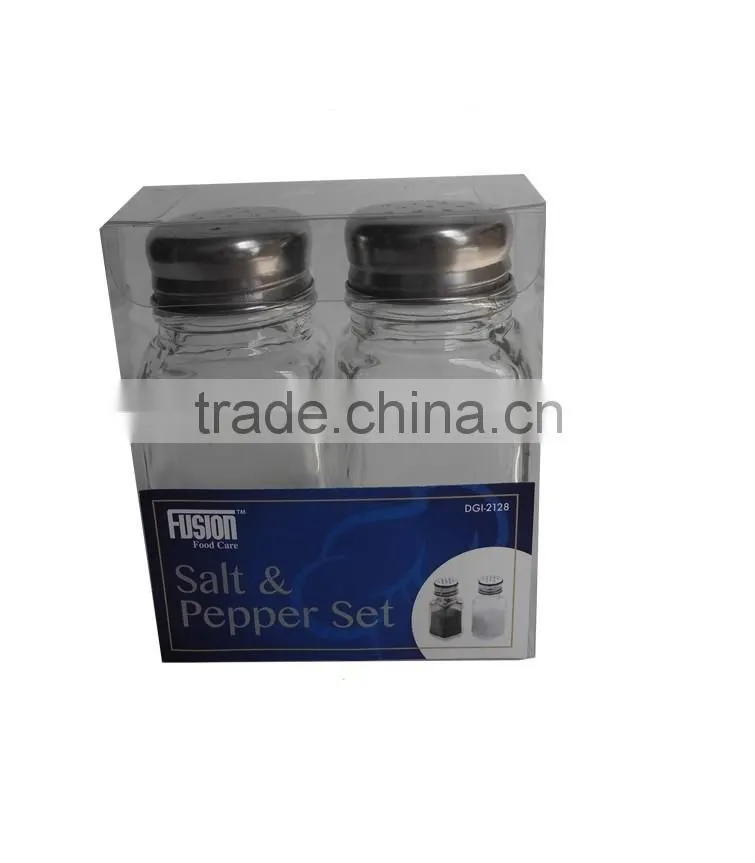 Wholesale Kitchenware Cooking Tools Magnetic glass salt&pepper Set