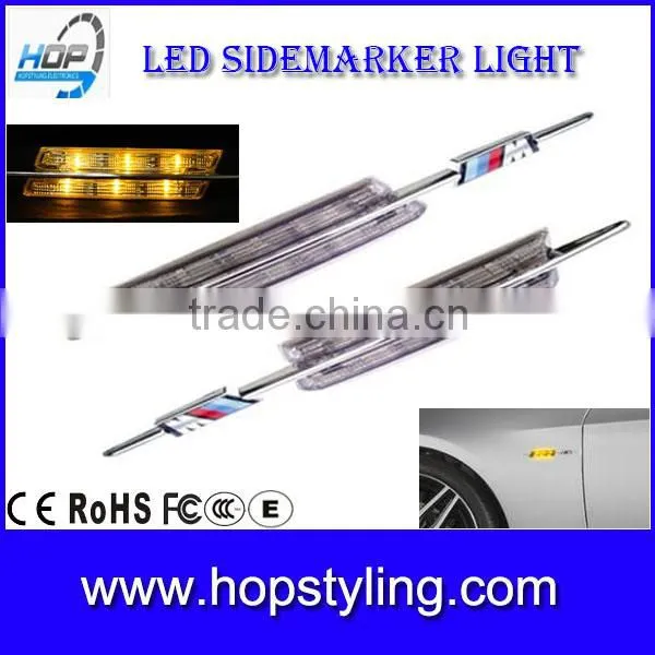 Yellow E90 E91 E93 E60 E61 E82 E88 auto accessory M LED Clear Side Marker Lights Turn Signal indicator For B.M.W