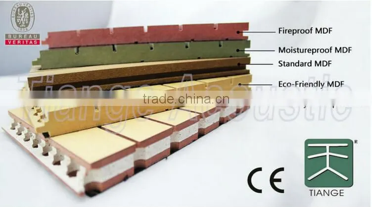 composite acoustic panel for studio fireproof acoustic board