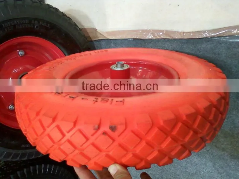 16 Inch Flat Free Wheels/PU Foam Wheel
