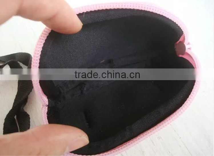 pink series small zipper coin purse