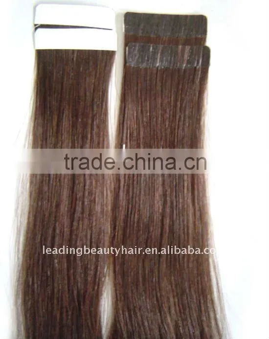 High quality cheap stick pu remy virgin skin weft