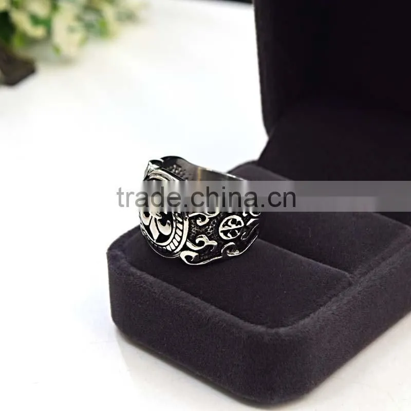 beautiful finger ring 316l stainless steel gothic fashion rings
