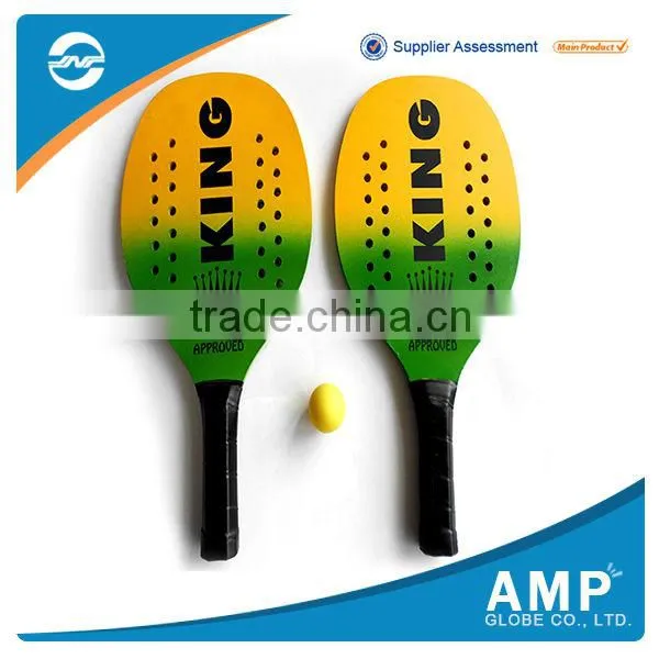 Hot sale cheap beach wood racket/high quality professional beach racket
