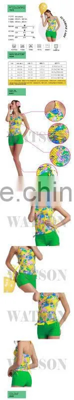 printig material lady's tankini bathing suit