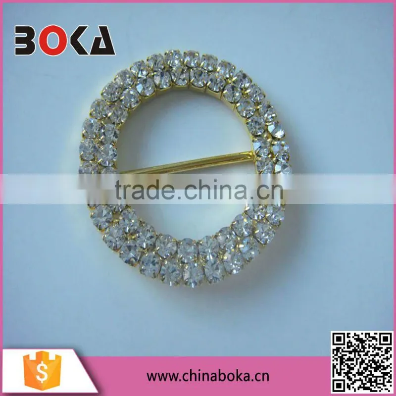 Fancy Round Metal Buckles With Bar Decoration For Shoes, Bags,Garments