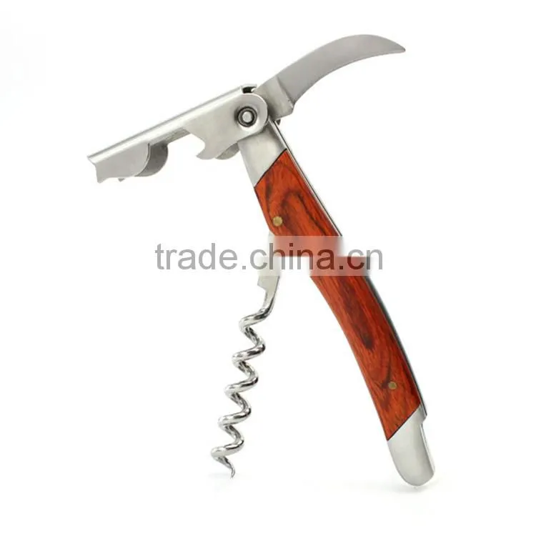 Popular wooden handle bottle opener