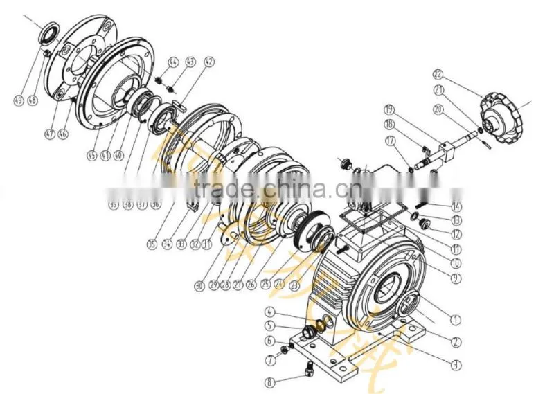 UD planrtary stepless variable gearbox aliuminium shell