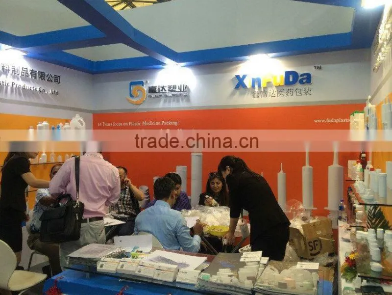 PP HDPE plastic vials for injection with rubber stopper hot sale