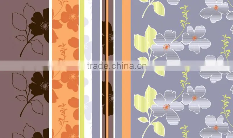polyester material pigment printed fabric/polyester brushed fabric for making bed sheets,curtain,mattress cover
