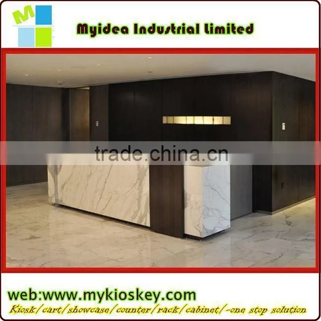 2015 Fantastic Design High Gloss Blue Cambered Surface Bar Counter bar counter plastic