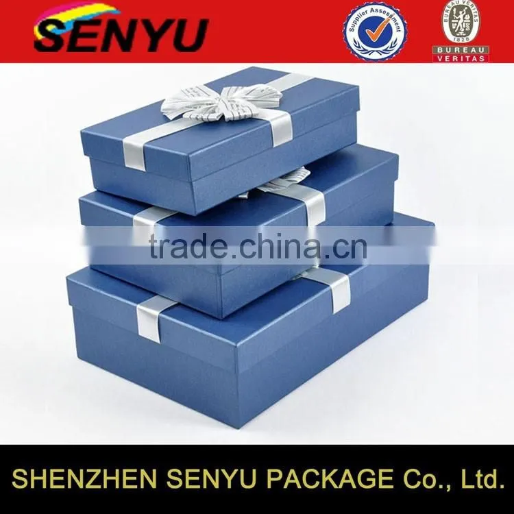 Custom Logo Black Paper Box for Jewelry Packaging