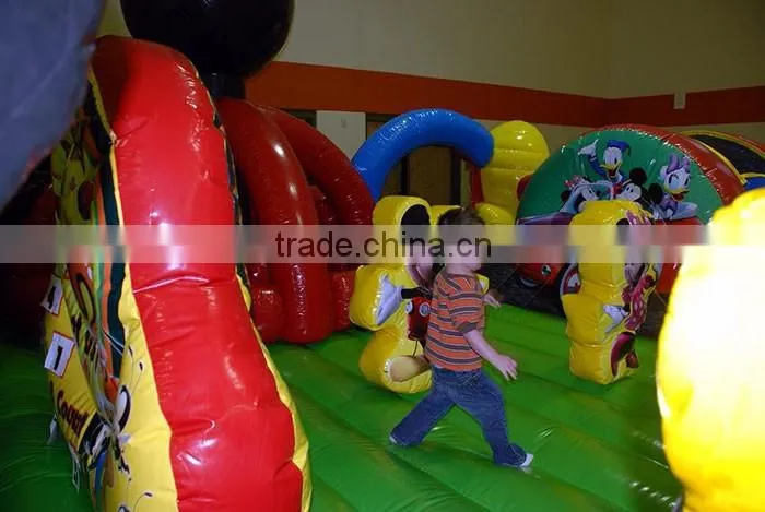 Mickey mouse inflatable amusement park inflatable playground on sale