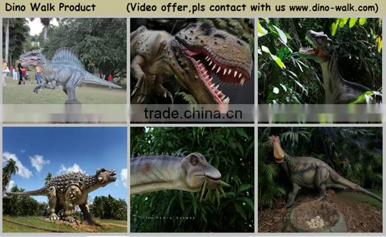 Amusement park artificial animatronic emulation realistic robotic animals mammoth