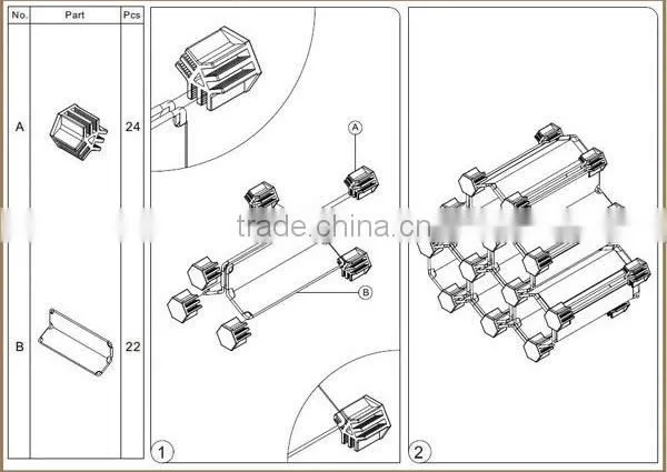Modern design excellent quality red wine rack