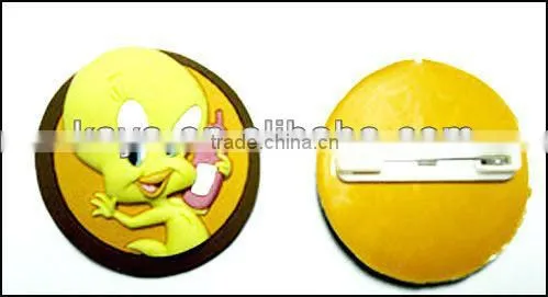 Plastic pvc 3d effect badges