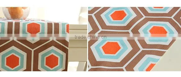 Nice Handmade Heat Transfer Printing Geometric Figure Table Runners