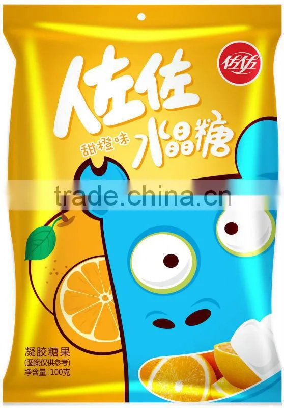 lovely cartoong 100g soft fruit novelty candy
