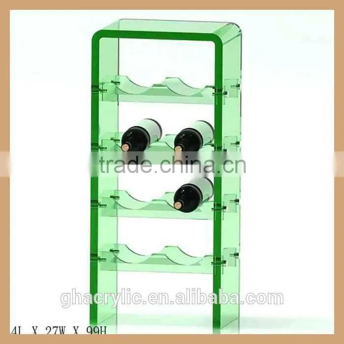 Assorted color acrylic wine display rack