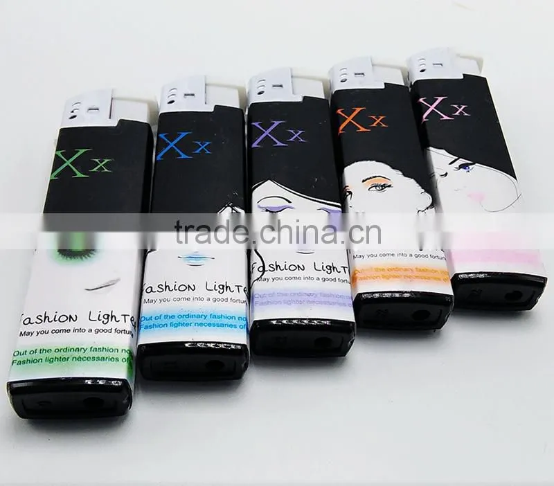 Stickers wrapped lighter cheap custom ciagr lighter