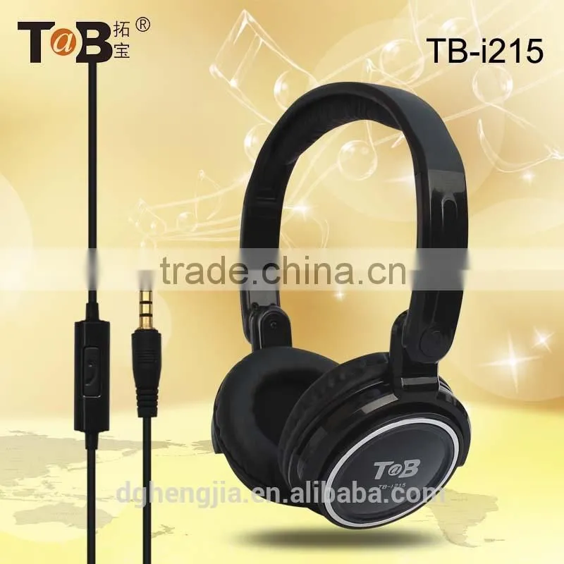 new products in 2015 wired headphone factory, headphone with microphone