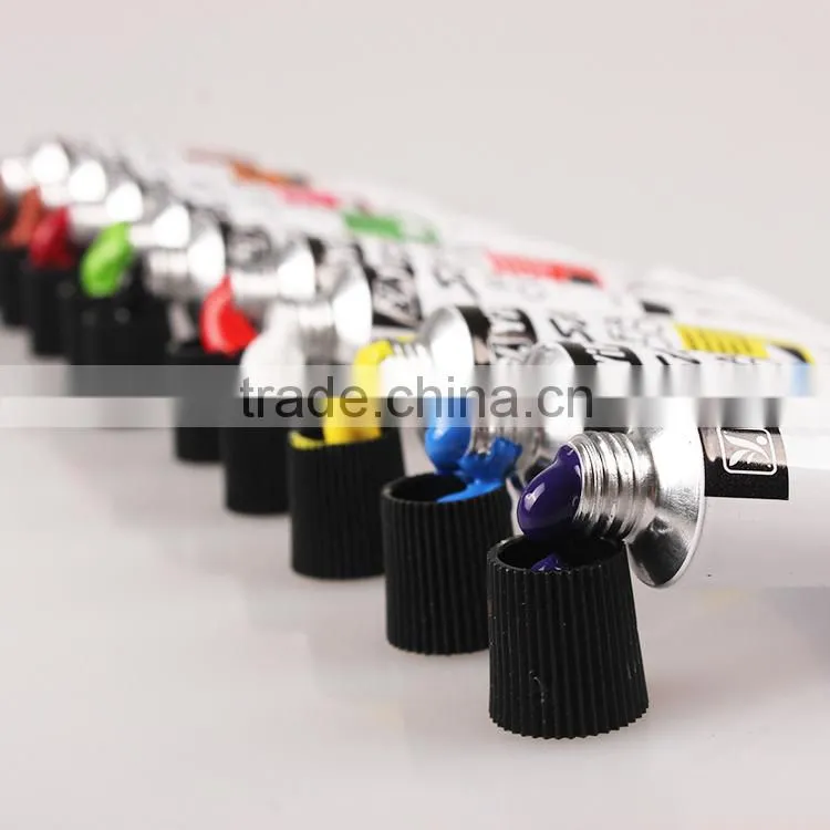 Free Sample 2015 Hot Sell Bulk Best Quality 12 Color Art Acrylic Colour Paint Set For Students