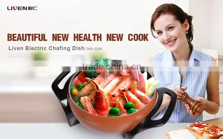 Liven Round Household Appliance Healthy Electric Chafing Dish DHG-233A