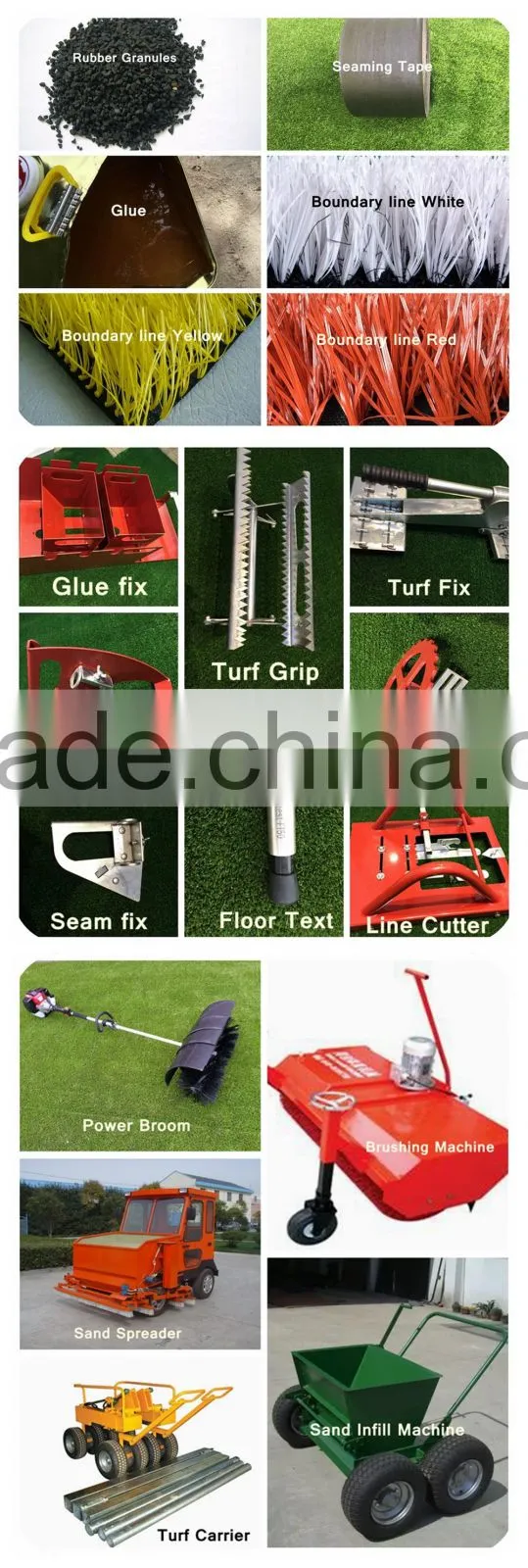 Green synthetic grass for football with best price