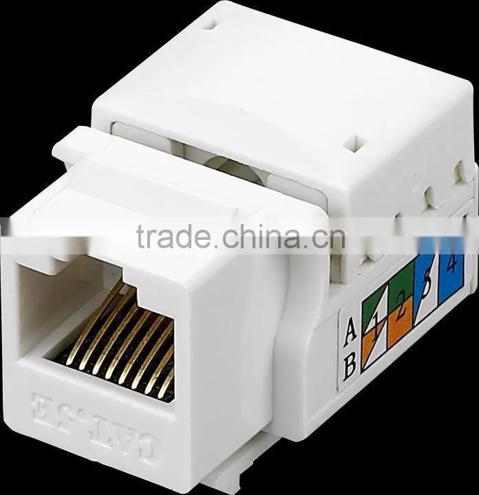 RJ45 cat5e cat6 utp female keystone jack commscope cat6 keystone jack