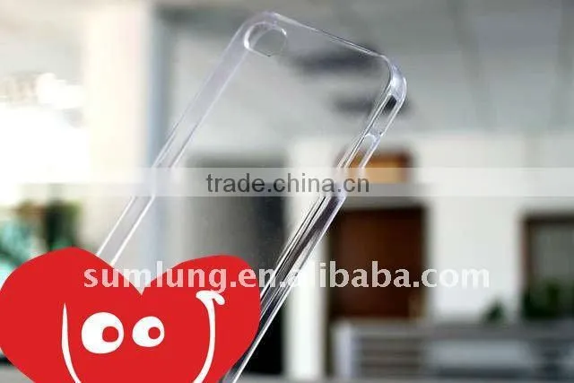 For iPhone 4s Clear sublimation cover case. Transparent color