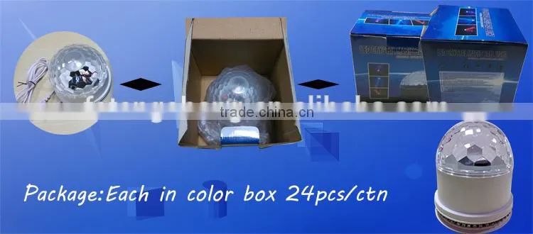 Disco/Party decoration RGB rainbow color changing Led sunflower ball lights