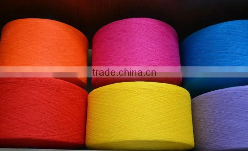 Regenerated/recycled cotton socks yarn 12s 65/35 cotton/polyester knitting yarn