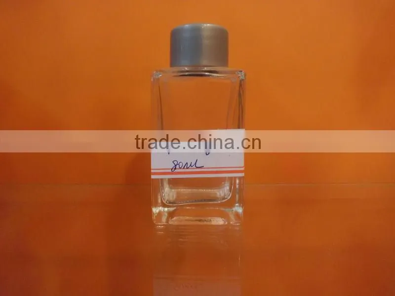 80ml square aroma diffuser glass bottle