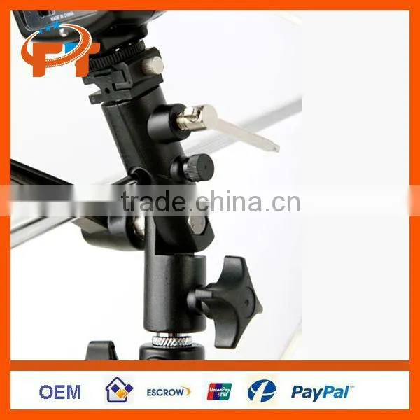 Flash Hot Shoe Adapter Umbrella Holder Swivel Light Stand Bracket H Type