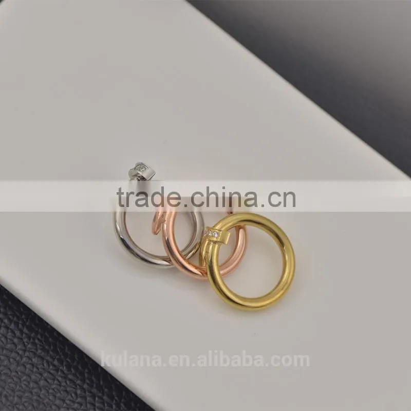 Unusual wedding rings twisted nail rings