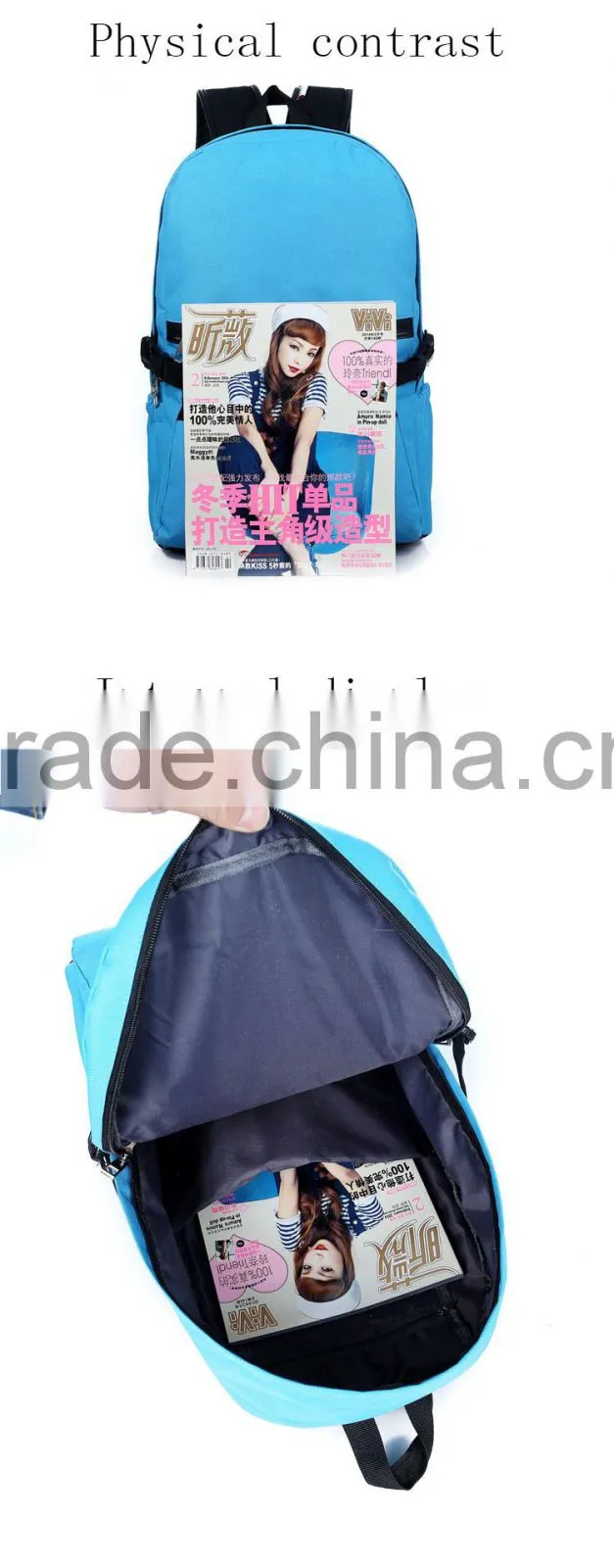 latest fashion unique student high quality waterproof laptop backpack