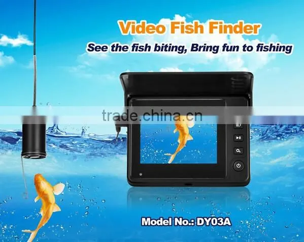 IP68 15/25 m Underwater Infrared LEDs Fish Finder Camera, infrared Camera With 3.5'' Display factory in shenzhen