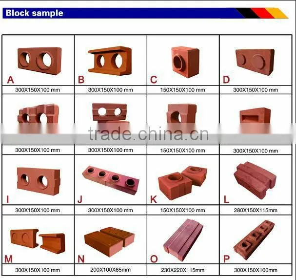 WT1-25 eco brick machine eco premium 2700 clay brick machine