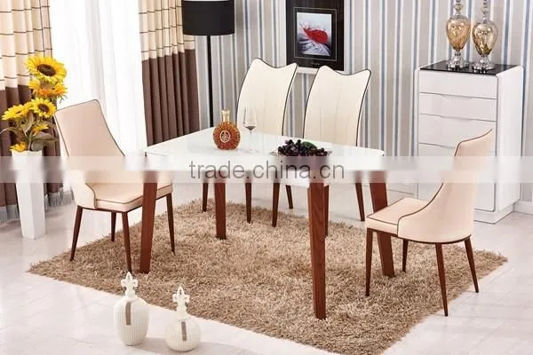 Dinette combination folding table tempered glass table round table four chairs