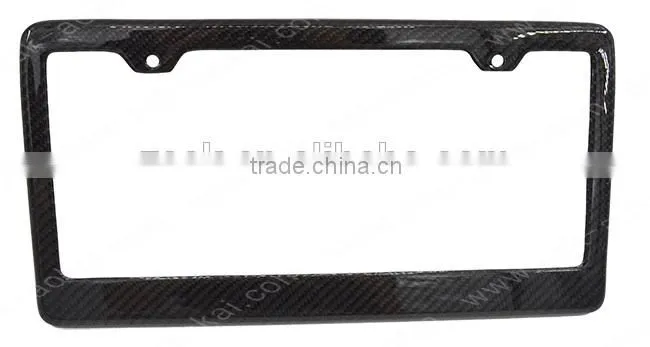 Real carbon fiber car plate frame US standard license