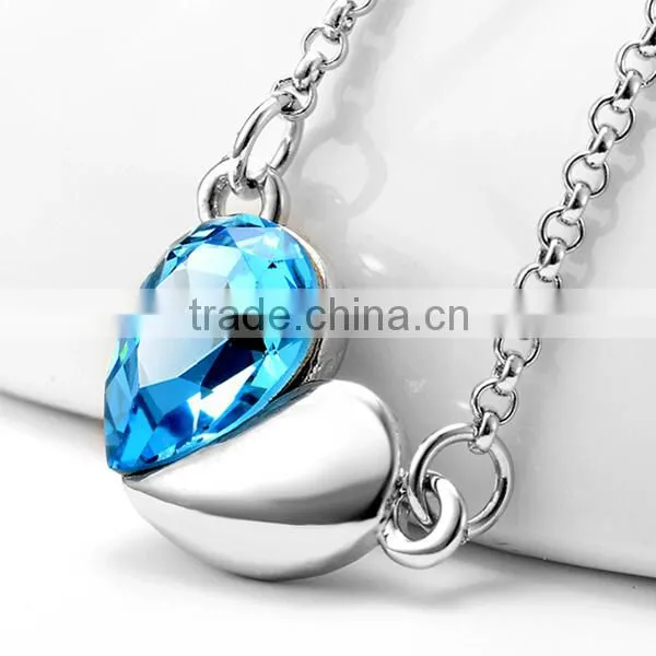Korean jewelry fashion rhinestone necklace statement necklace