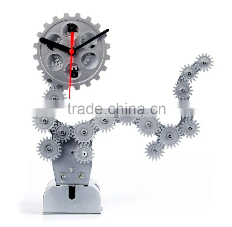 Moving Gear Clock, Desk Clock, Cool Design For Home Decoration