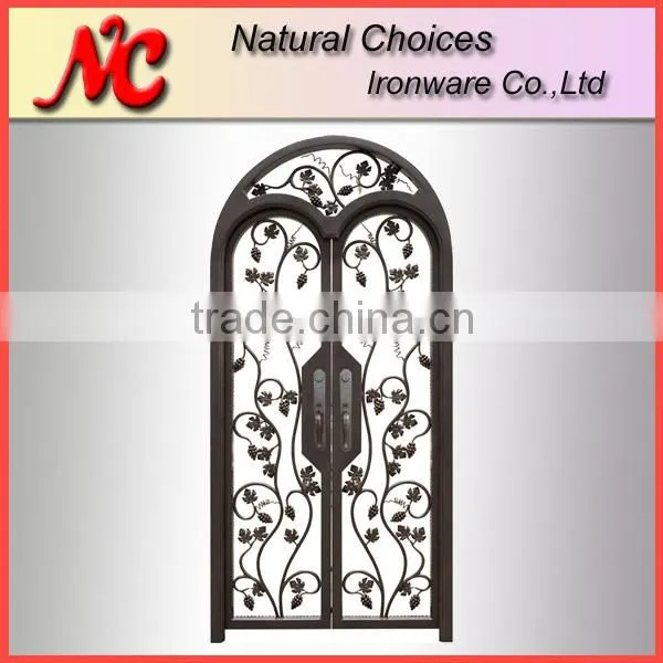 Interior wrought iron french doors
