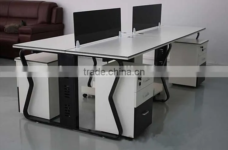Latest office table, 4 seat office workstation cubicle