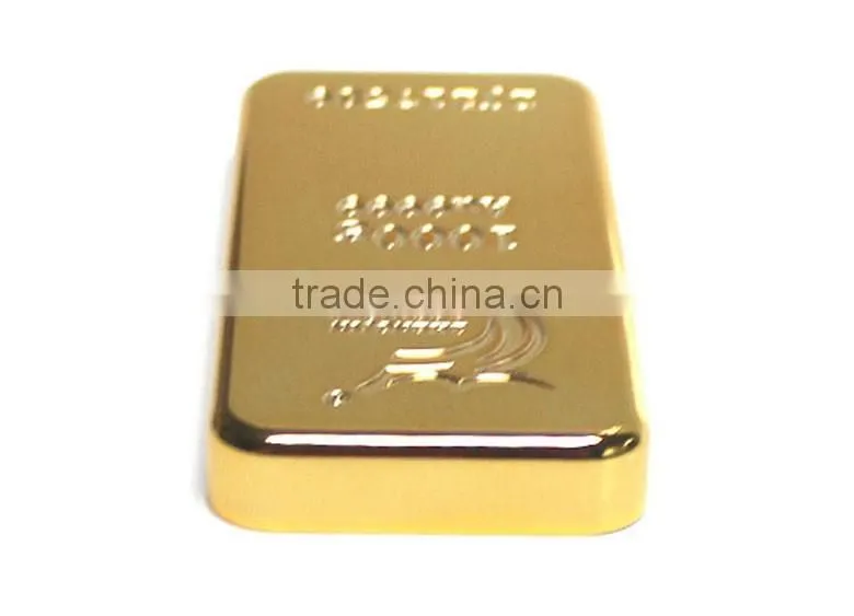 Wholesale 6000MAH portable gold bar power bank