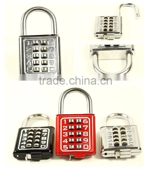 Colorful 10 Digit Code Small Padlock